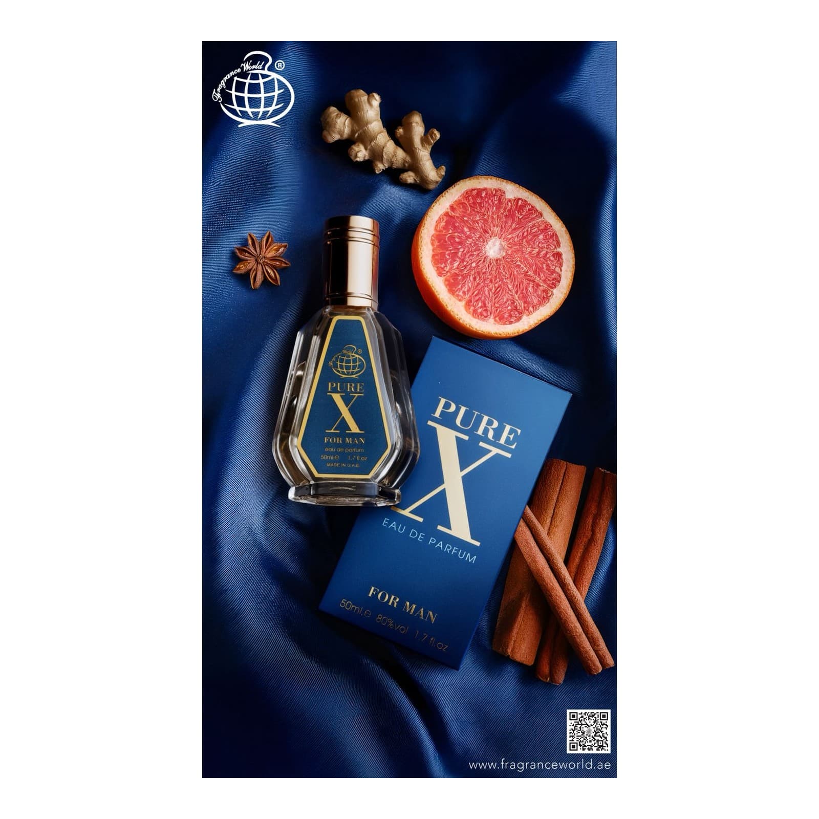 Pure X For Fragrance World EDP 50 ML (H)