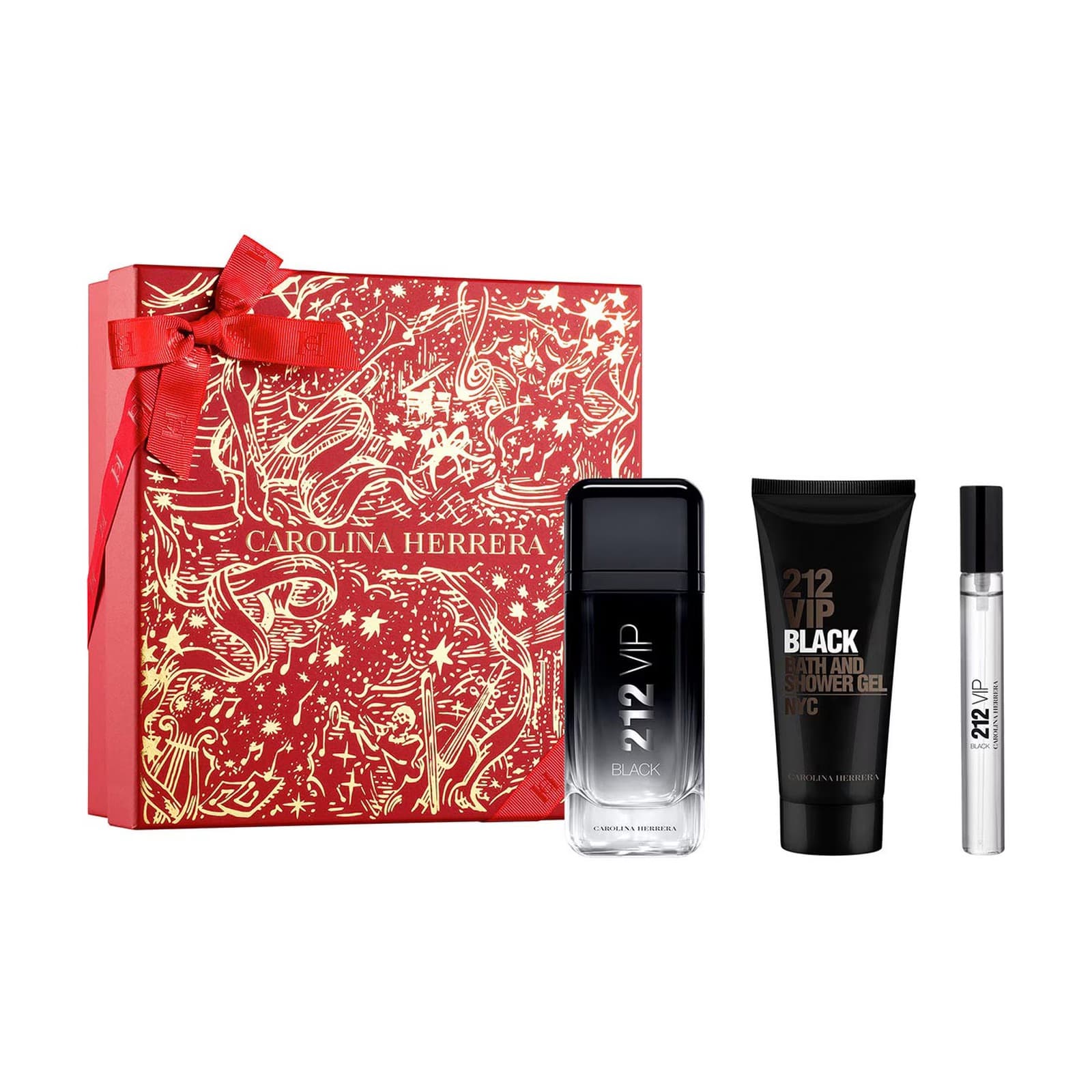 212 Vip Black Carolina Herrera (Estuche) EDP 100 ML + 10 ML (H)